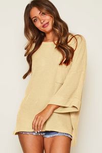 Waffle Knit Pocket Top | Gunny Sack and Co