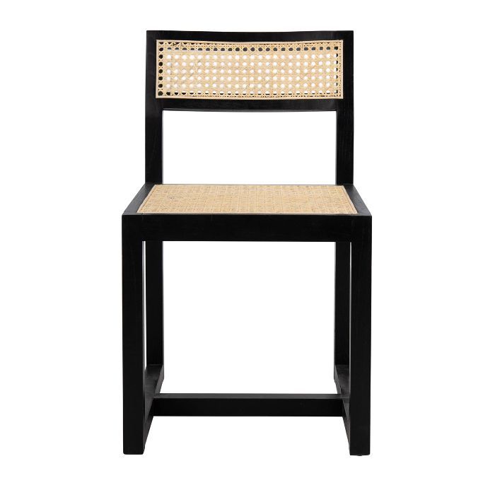 Bernice Cane Dining Chair Black/Natural - Safavieh | Target