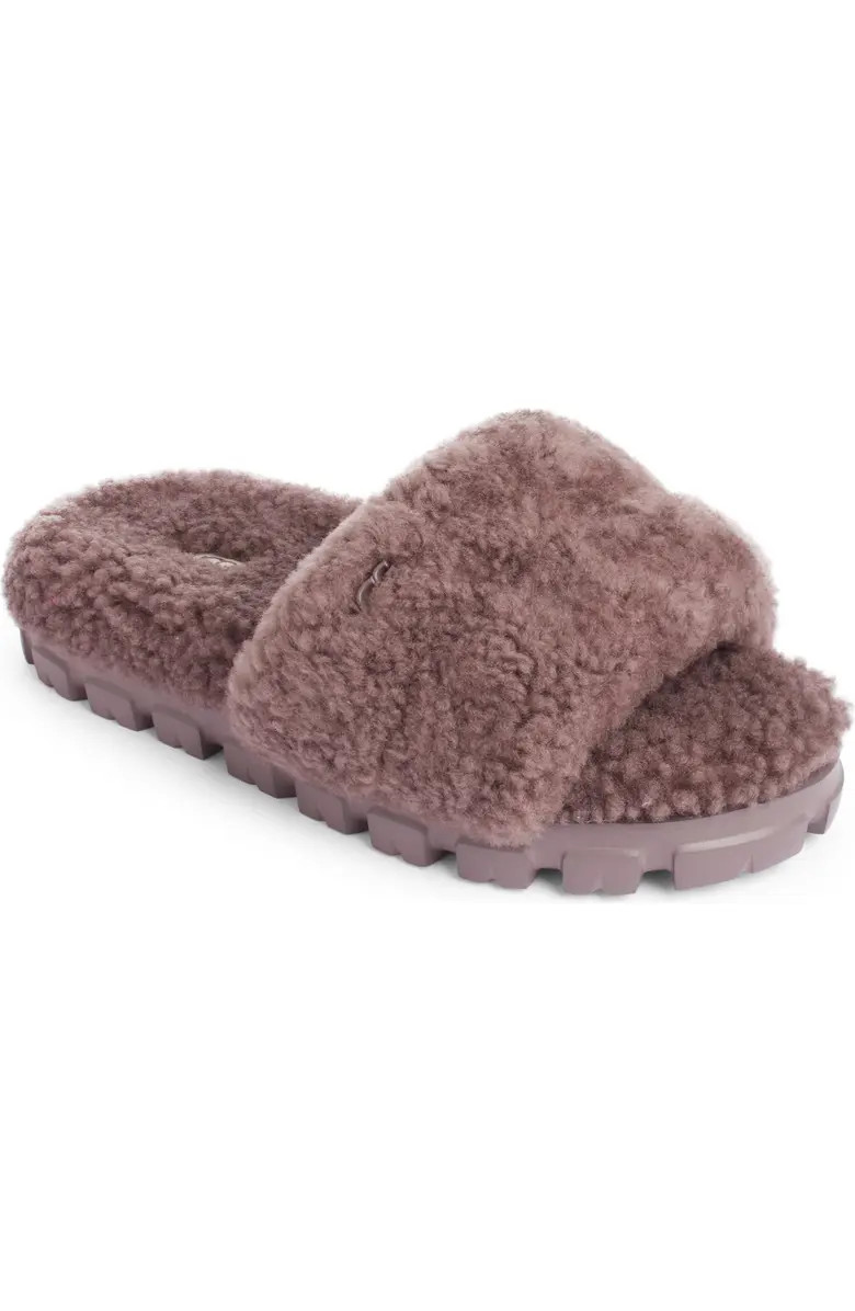 UGG® Cozetta Curly Genuine Shearling Slide Slipper (Women) | Nordstrom | Nordstrom