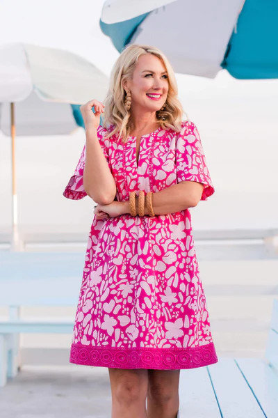 Crochet Trimmed Cabana Dress | Gibson