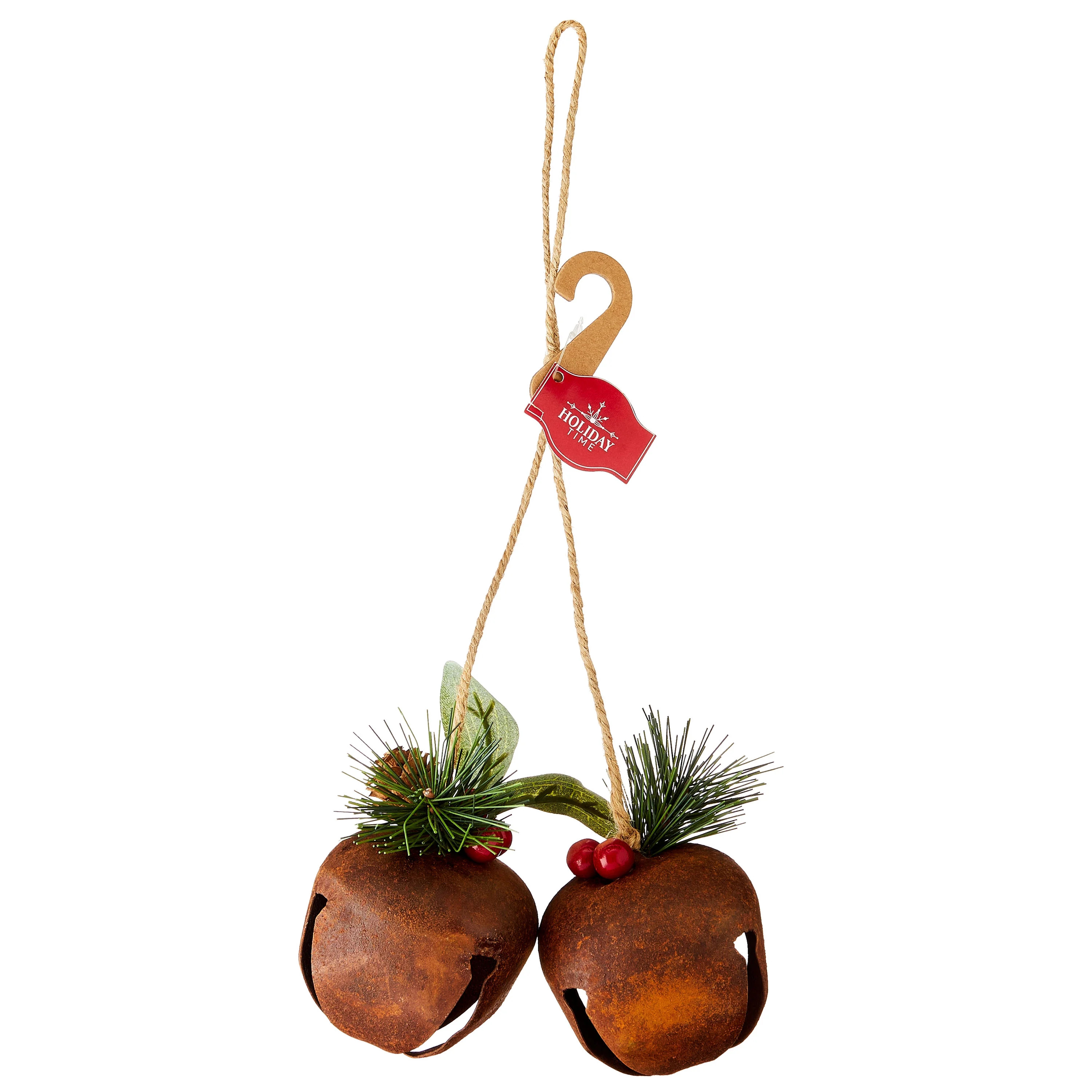 Brown Metal Bells Rustic Christmas Ornament, 4.1", by Holiday Time - Walmart.com | Walmart (US)