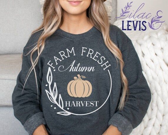 Fall Sweatshirt Women Fall Sweater Fall Pumpkin Sweatshirt - Etsy | Etsy (US)