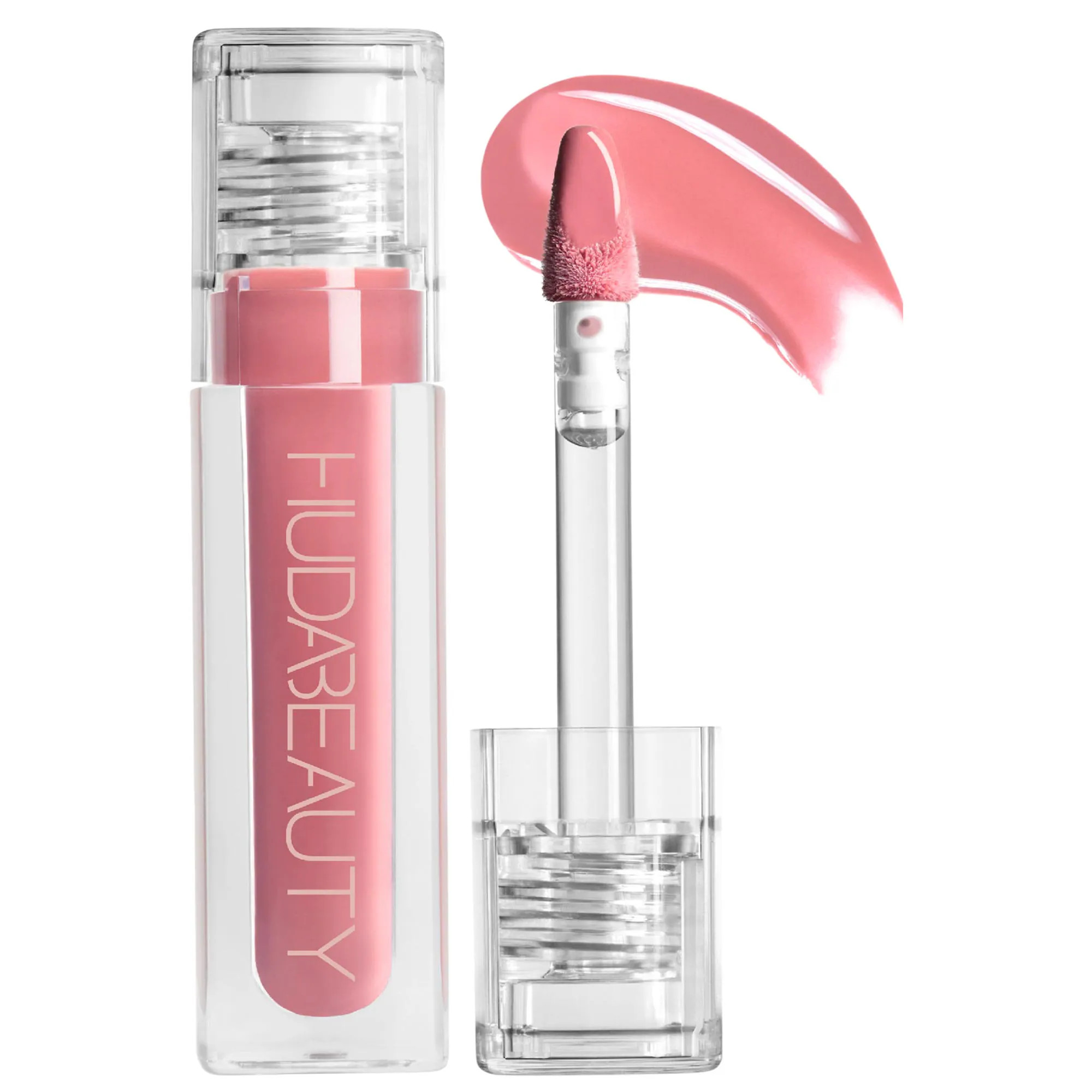 HUDA BEAUTY Faux Filler Shiny Non-Sticky Lip Gloss Sugar Baby .13 oz / 3.9 mL | Sephora (US)