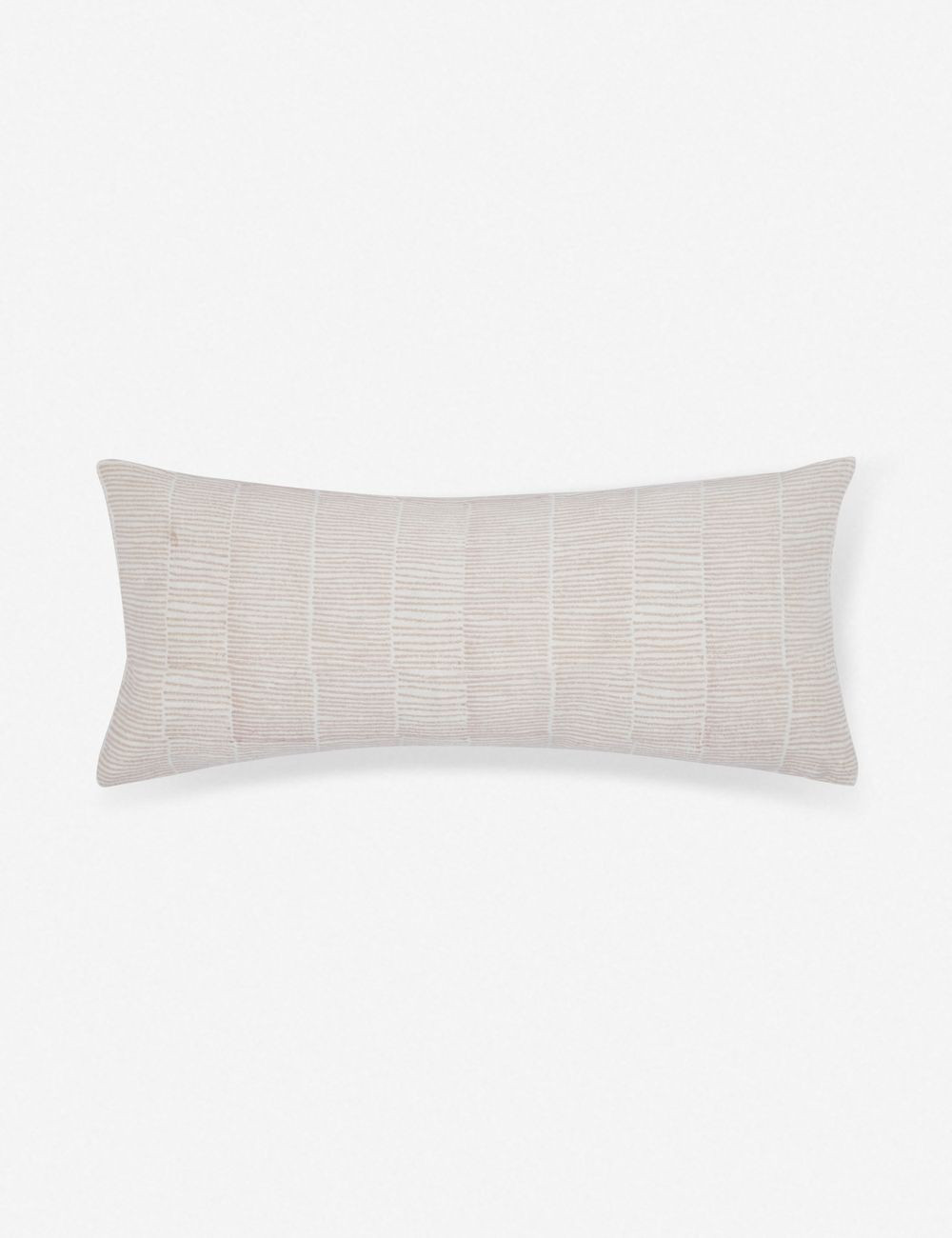 Claudette Long Lumbar Pillow, Blush | Lulu and Georgia 