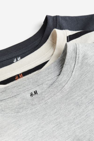3-pack Long-sleeved T-shirts | H&M (US + CA)
