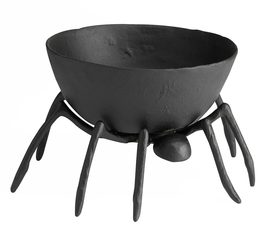 Trick or Treat Spider Handcrafted Metal Candy Bowl | Pottery Barn (US)