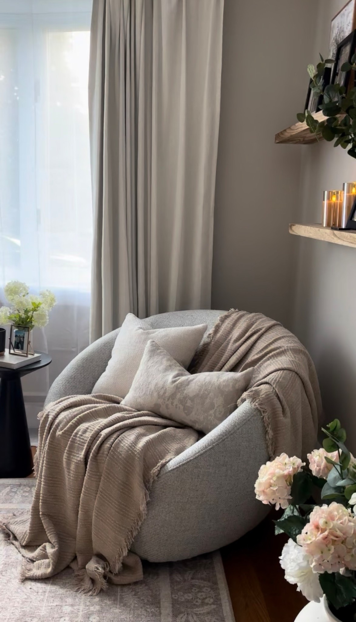 One of my favorite cozy corners we created for our clients! 

#LTKHome #LTKdayinmylife #LTKSaleAlert