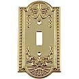 Nostalgic Warehouse 719926 Meadows Switch Plate with Single Toggle, Polished Brass | Amazon (US)