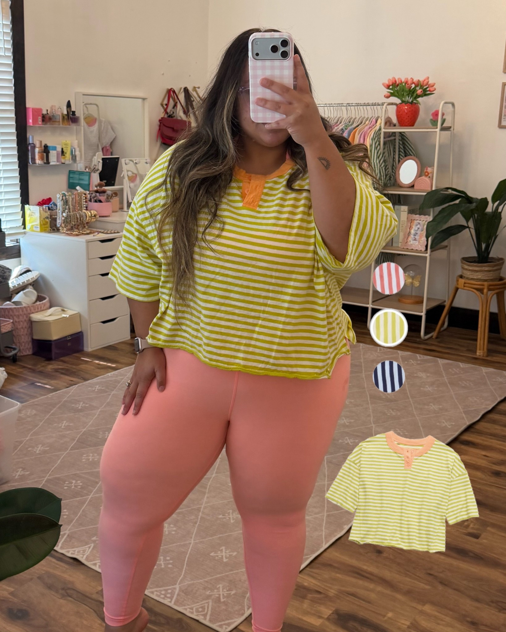Casual work from home outfit - set is Beyond Yoga XXL in both pieces and my top is Aerie I’m wearing the XXL

#LTKPetite #LTKSaleAlert #LTKPlusSize