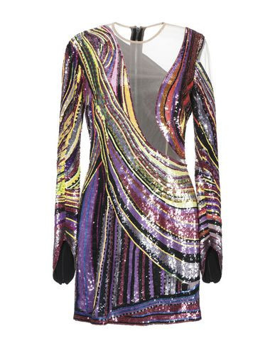 Balmain Woman Mini dress Purple Size 4 Polyamide, Viscose, Acetate | YOOX (US)