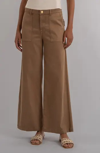 Meg High Waist Ankle Wide Leg Pants | Nordstrom