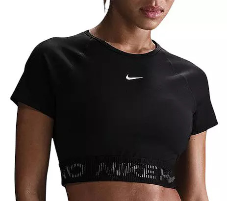 Nike Pro Women's Dri-FIT Cropped Short Sleeve Graphic T-shirt | DICK'S Sporting Goods