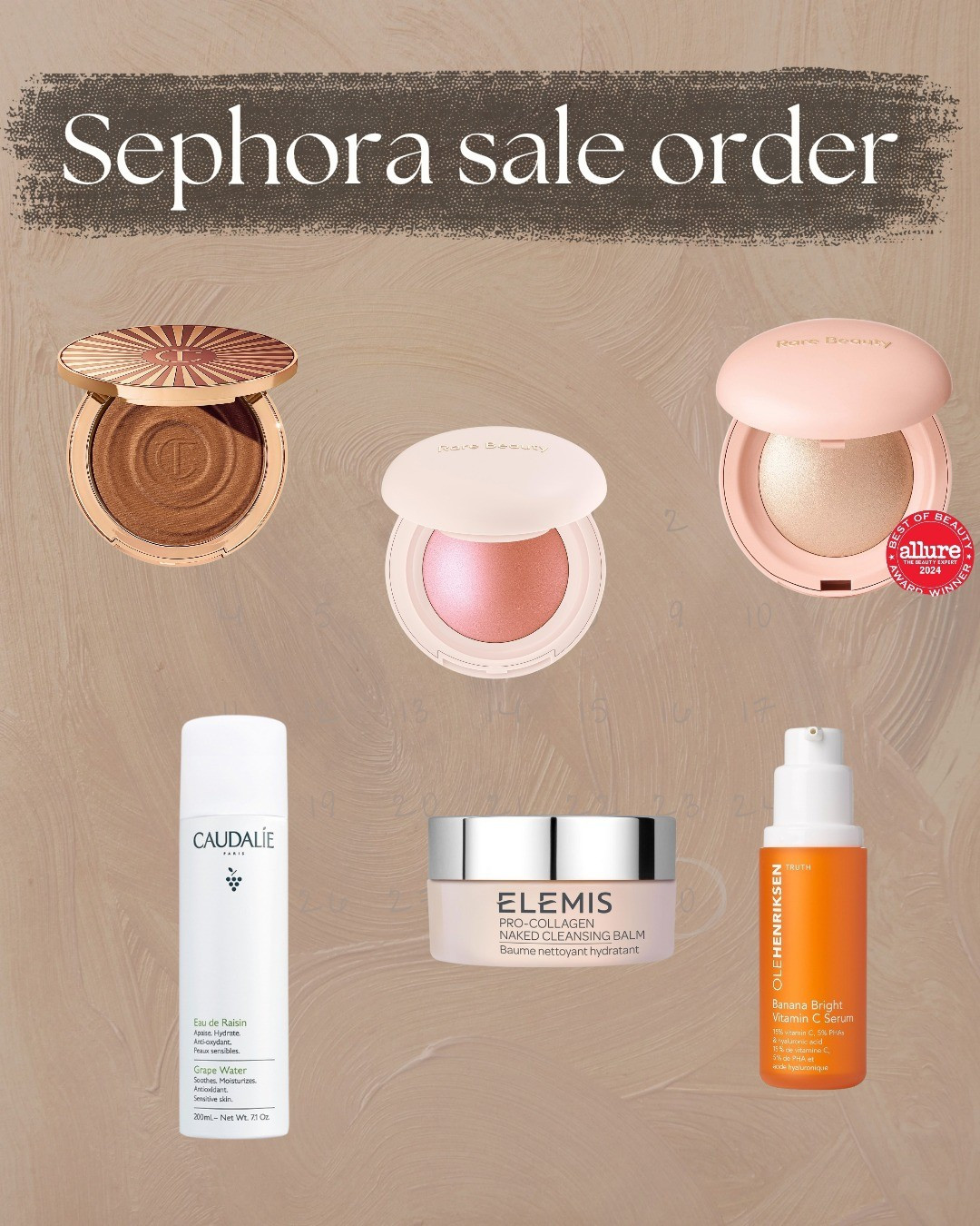 here is what I ordered for the sephora sale 

#LTKBeauty #LTKFindsUnder50