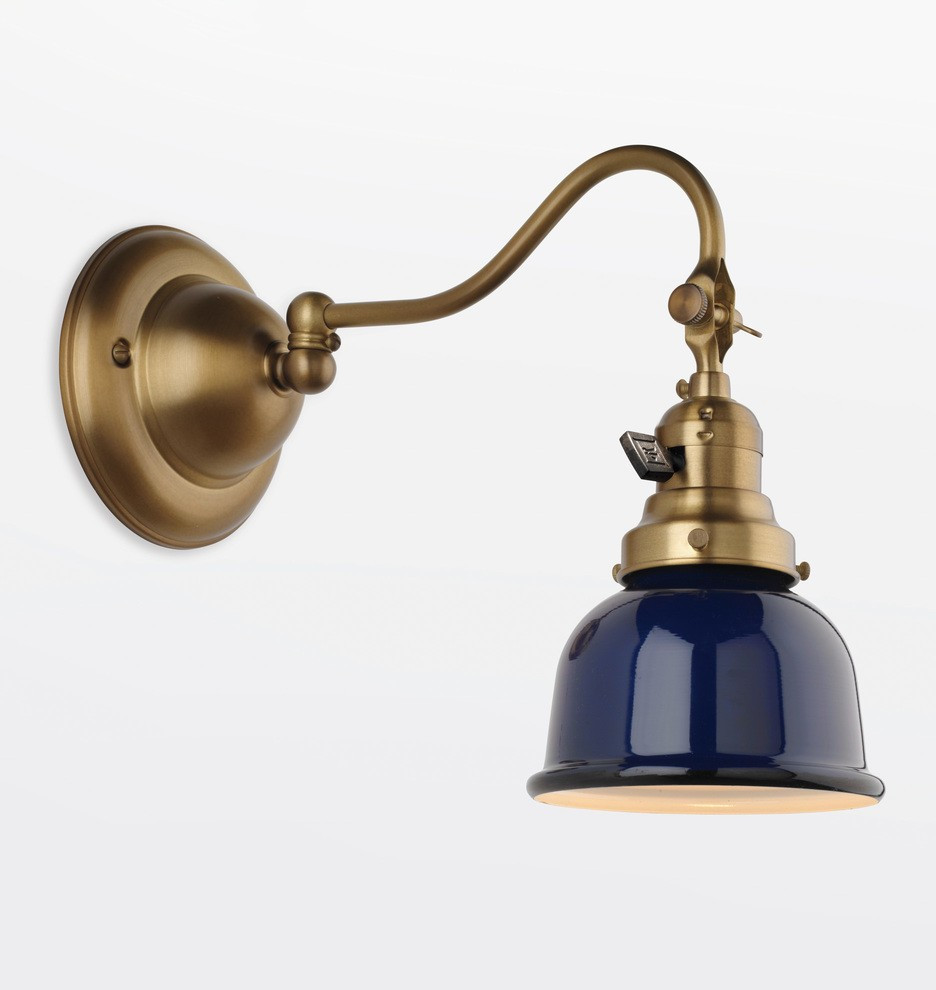 Ford's Mill 2-1/4" Fitter Single Swing-Arm Sconce | Rejuvenation