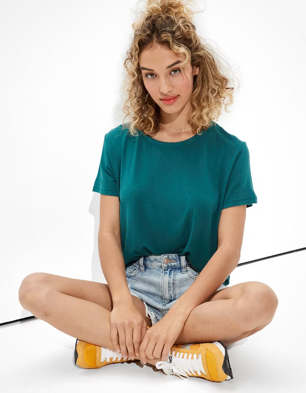 AE Soft & Sexy Crew Neck T-Shirt | American Eagle Outfitters (US & CA)