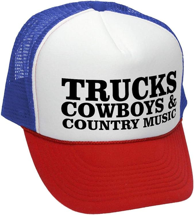 The Goozler Trucks, Cowboys, & Country Music - Retro Style Trucker Hat | Amazon (US)