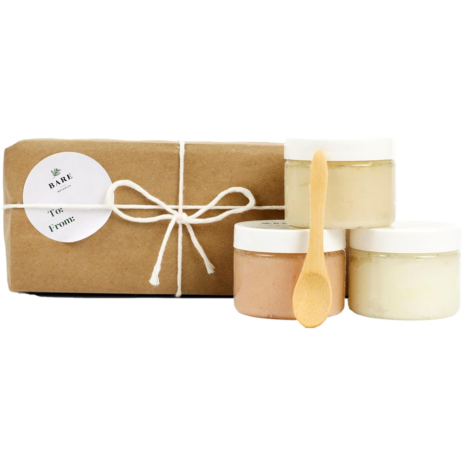 Bare Botanics Body Scrub Gift Set – Gentle Exfoliator & Super Moisturizer | Includes a Wooden S... | Amazon (US)