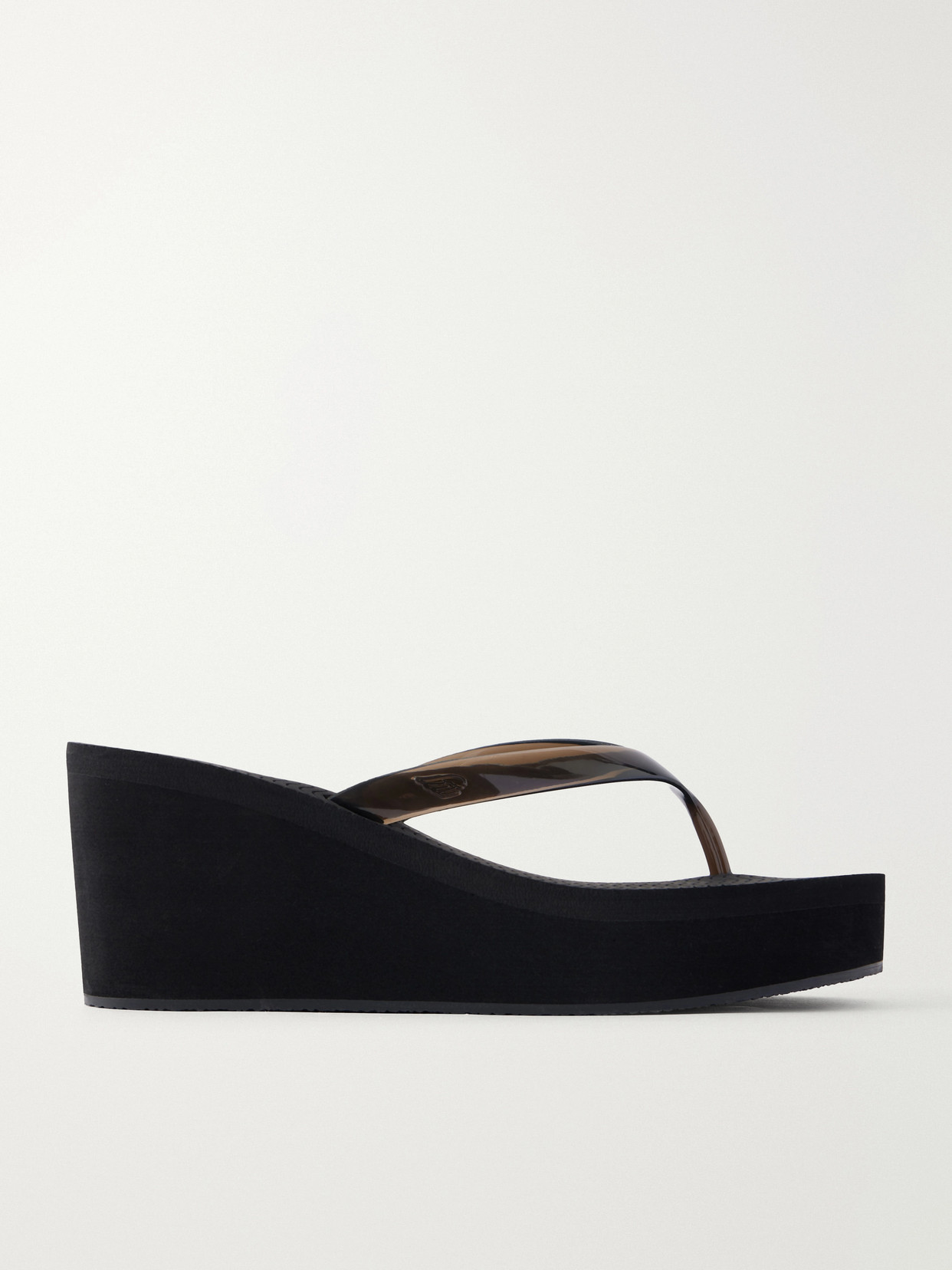 Ancient Greek Sandals - Etheria Rubber Wedge Flip Flops - Black | NET-A-PORTER (UK & EU)