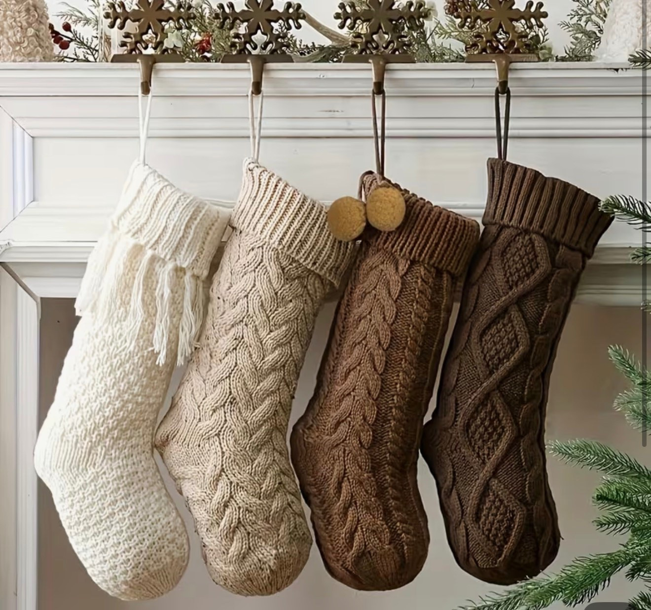 These country knit Christmas stockings are giving all the cozy cabin vibes 🎄🧶 The texture, the charm, the nostalgia—they’re the perfect touch for a warm and welcoming holiday mantle.

👉 Add them to your holiday decor before they’re gone!
#HolidayHome #CozyChristmas #StockingStyle #TemuFinds #ChristmasDecorInspo 

#LTKHoliday #LTKSeasonal #LTKHome