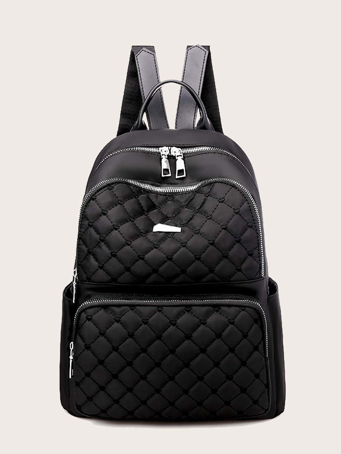 Quilted Pocket Front Backpack | SHEIN