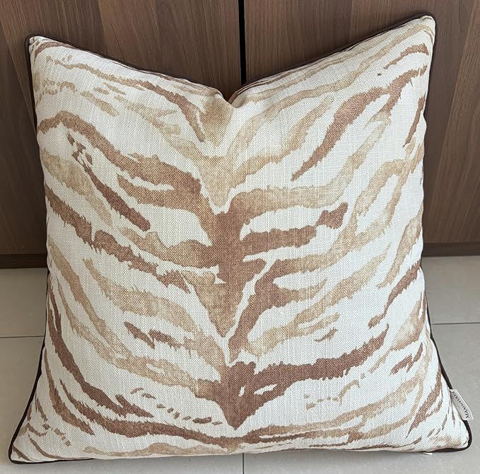 Tiger Printed Decorative Square Accent Throw Pillow Cover - Sofa, Chair, Couch, Bedroom, Living R... | Amazon (US)
