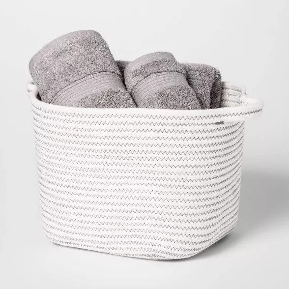Bath Basket Medium Crate Off White - Threshold™ | Target