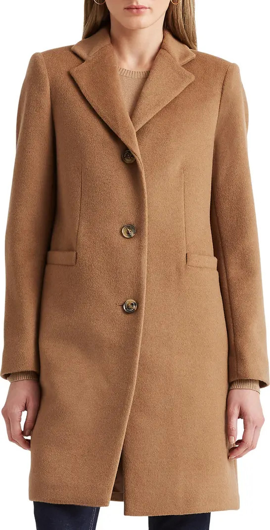 Lauren Ralph Lauren Reefer Wool Blend Coat | Nordstrom | Nordstrom