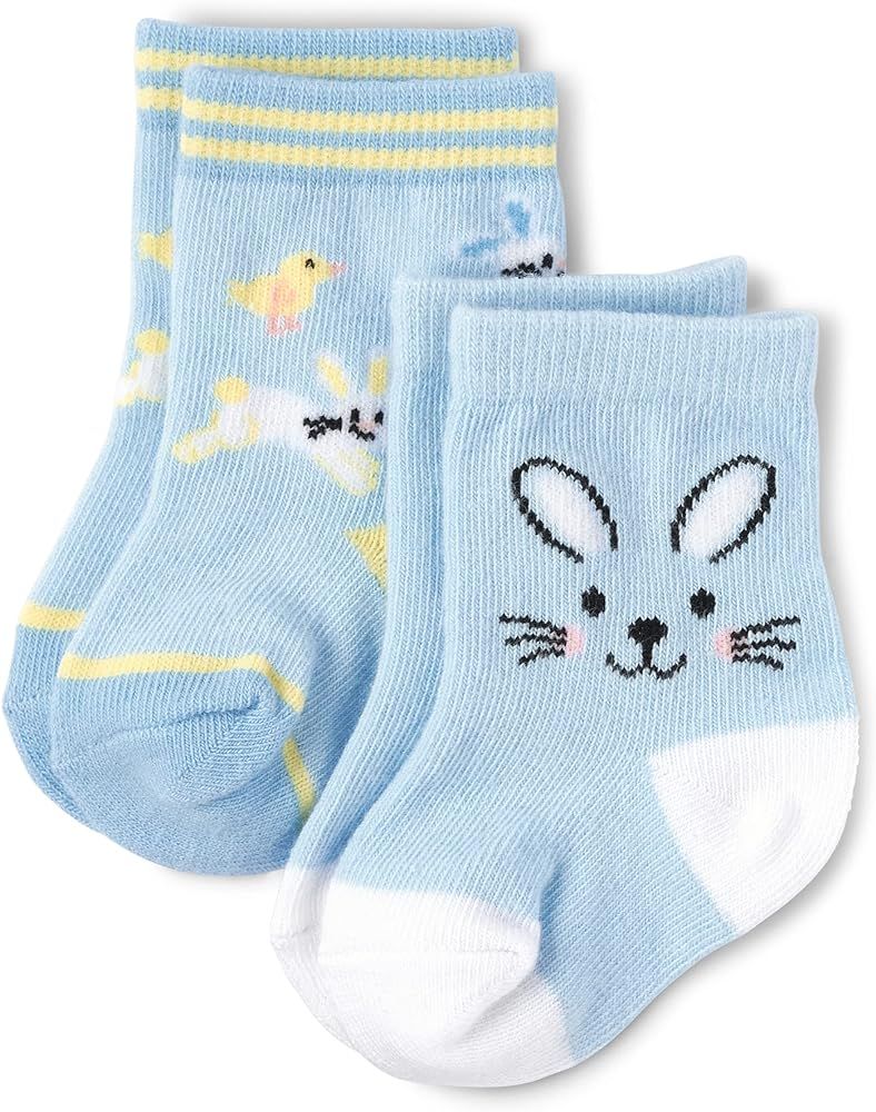 The Children's Place Baby and Newborn Easter Bunny Midi Socks | Amazon (US)