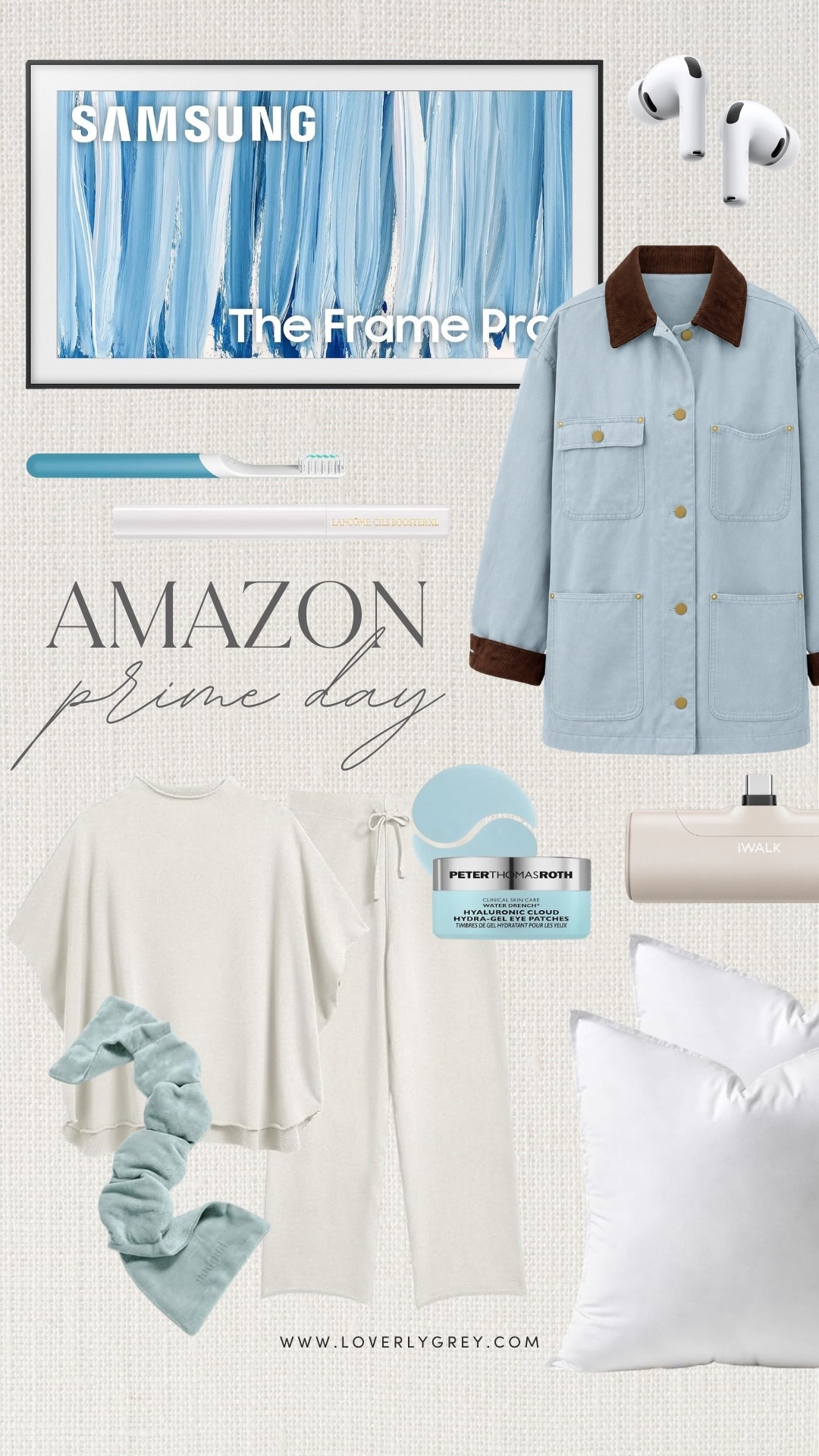 Prime Day has me eyeing a mix of practical upgrades and fun finds. From the Samsung Frame TV and AirPods to cozy loungewear, skincare, and home essentials, these Amazon deals are too good.