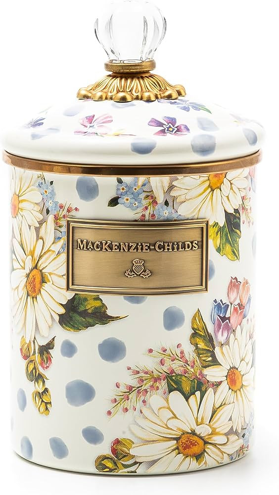 MACKENZIE-CHILDS Enamel Canister, Versatile Kitchen Storage Container for Flour and Sugar, Medium... | Amazon (US)