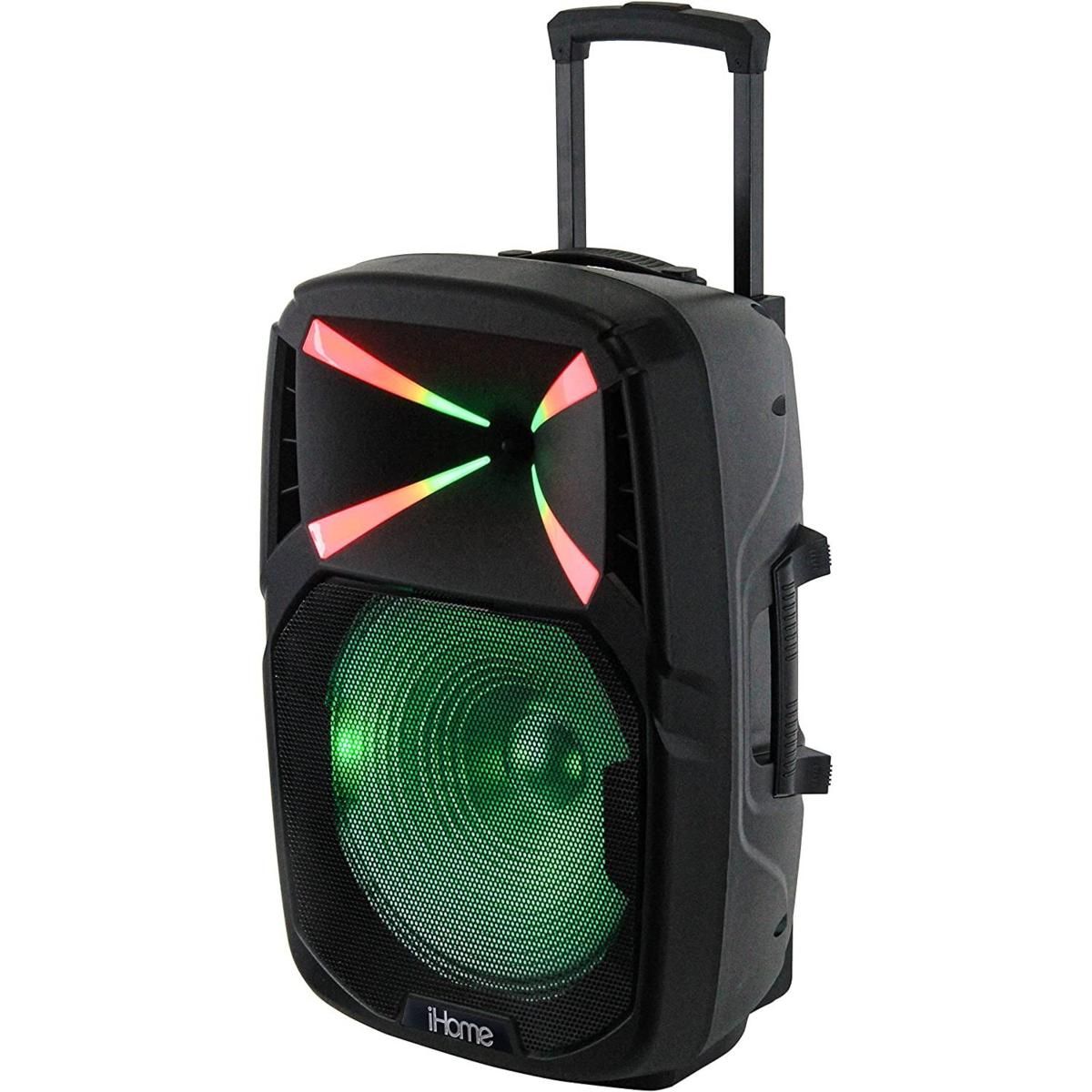 iHOME iHPA-1500-LT Bluetooth Portable 15 Inch LED Party Speaker | HSN