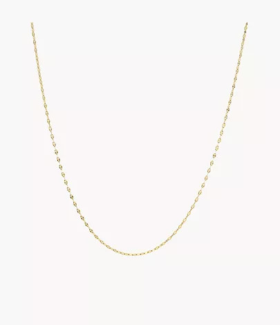 Oh So Charming Gold-Tone Stainless Steel Chain Necklace | Fossil (US)