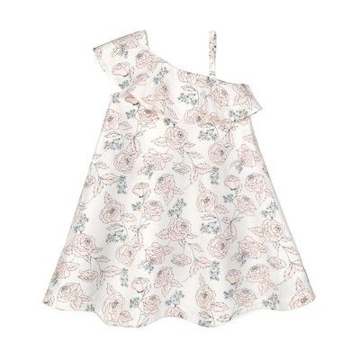 Hope & Henry Girls' One Shoulder Flounce Dress, Kids | Target