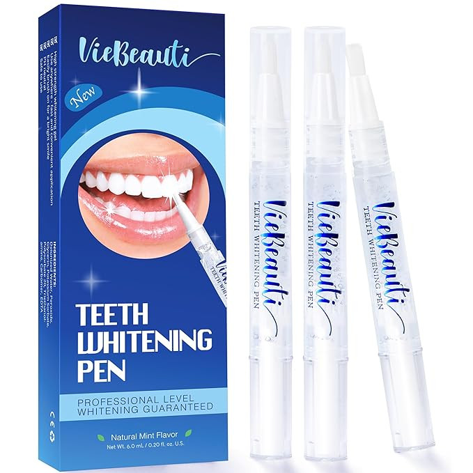 VieBeauti Teeth Whitening Pen (3 Pcs), 30+ Uses, Effective, Painless, No Sensitivity, Travel-Frie... | Amazon (US)