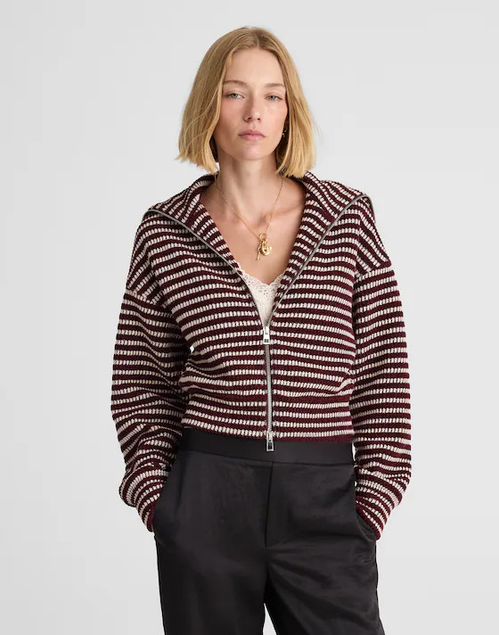 Zip-Up Knit Jacket | Madewell