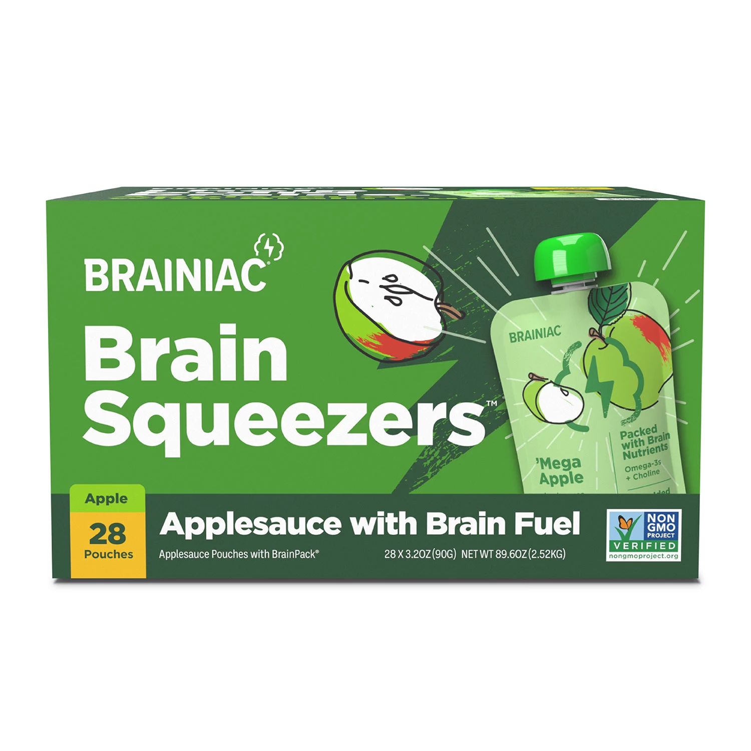 Brainiac Brain Squeezers Applesauce (28 ct.) | Sam's Club