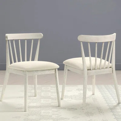 Indoor Chair, 2-Piece Rustic Dining Side Chair, Wood Frame Chair For Indoor | Wayfair North America