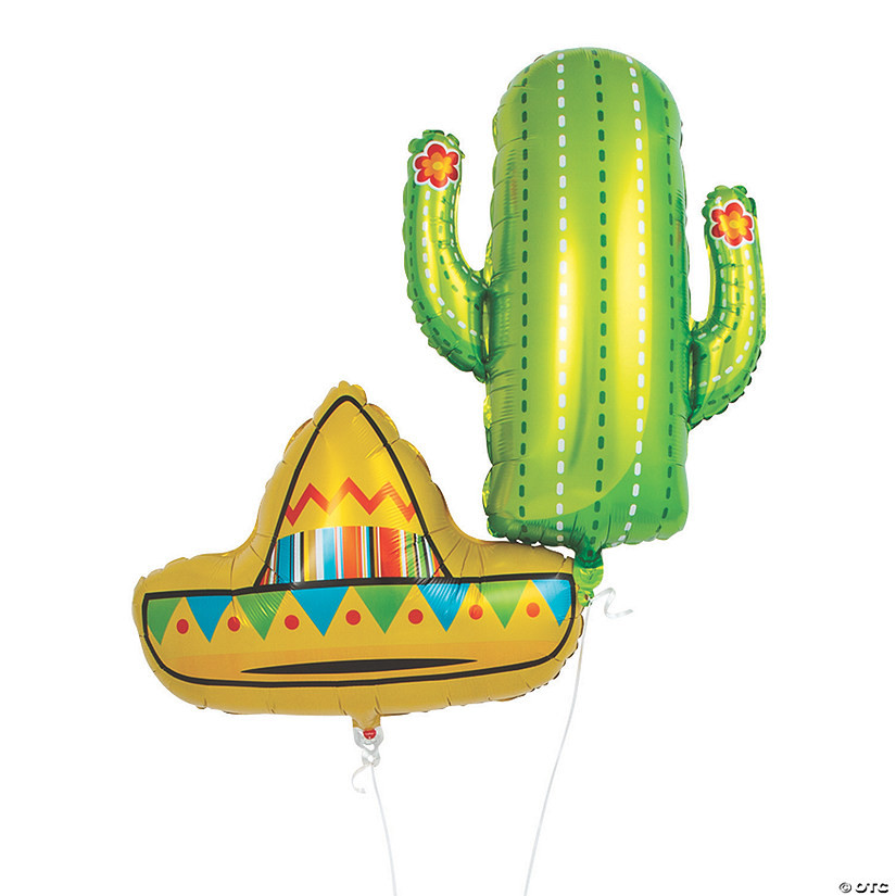 Fiesta Mylar Balloons - 2 Pc. | Oriental Trading Company