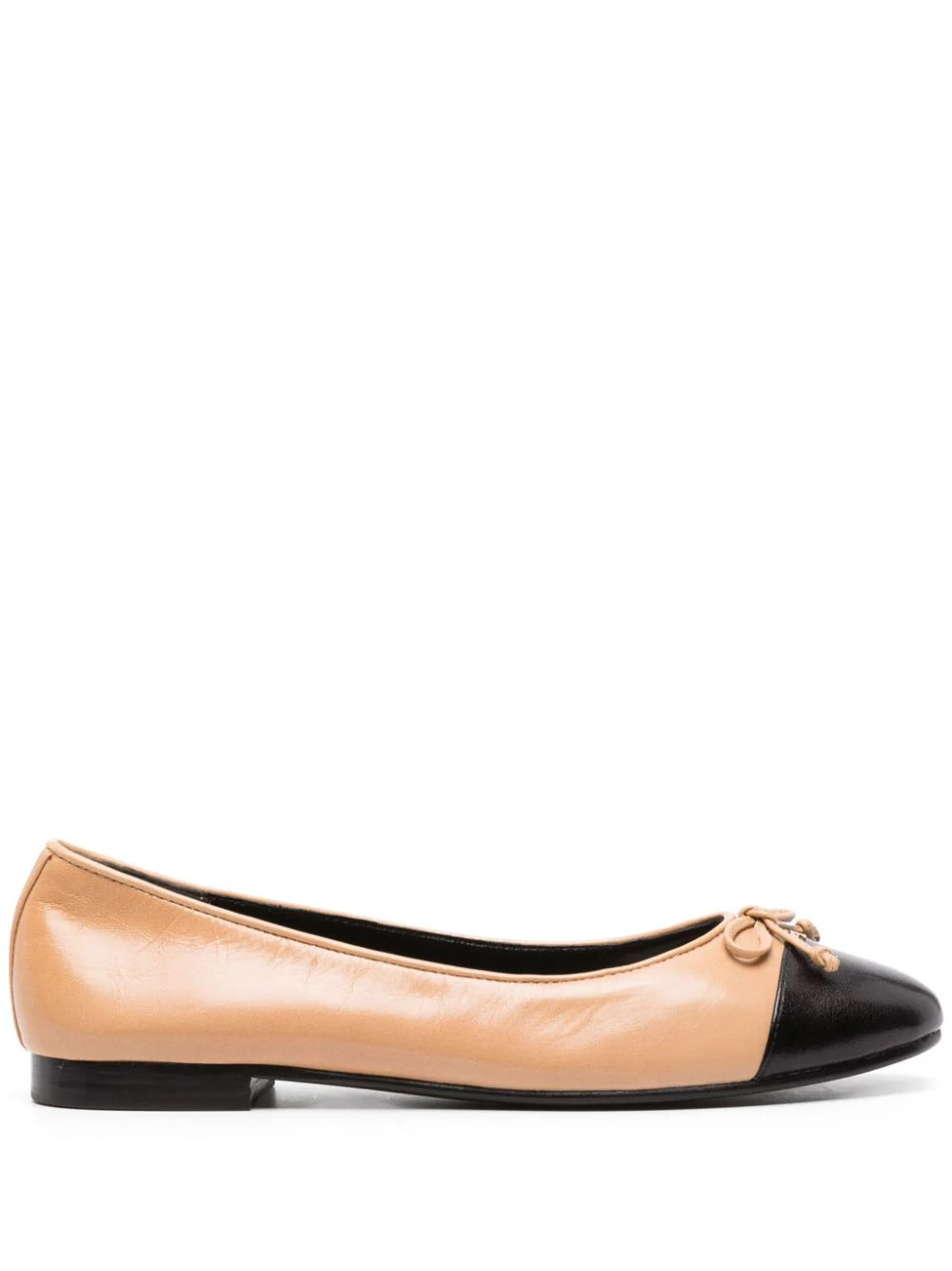 Tory Burch cap-toe ballerina shoes - Neutrals | Farfetch Global