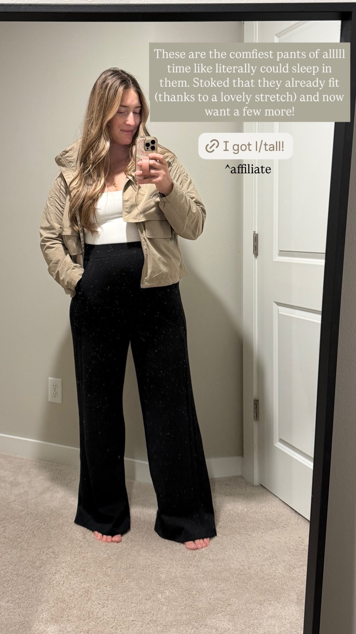 These are the comfiest pants of alllll time like literally could sleep in them. Stoked that they already fit (thanks to a lovely stretch) and now want a few more! ^affiliate
