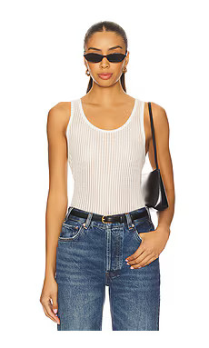 ANINE BING Eugene Tank in Snow White from Revolve.com | Revolve Clothing (Global)