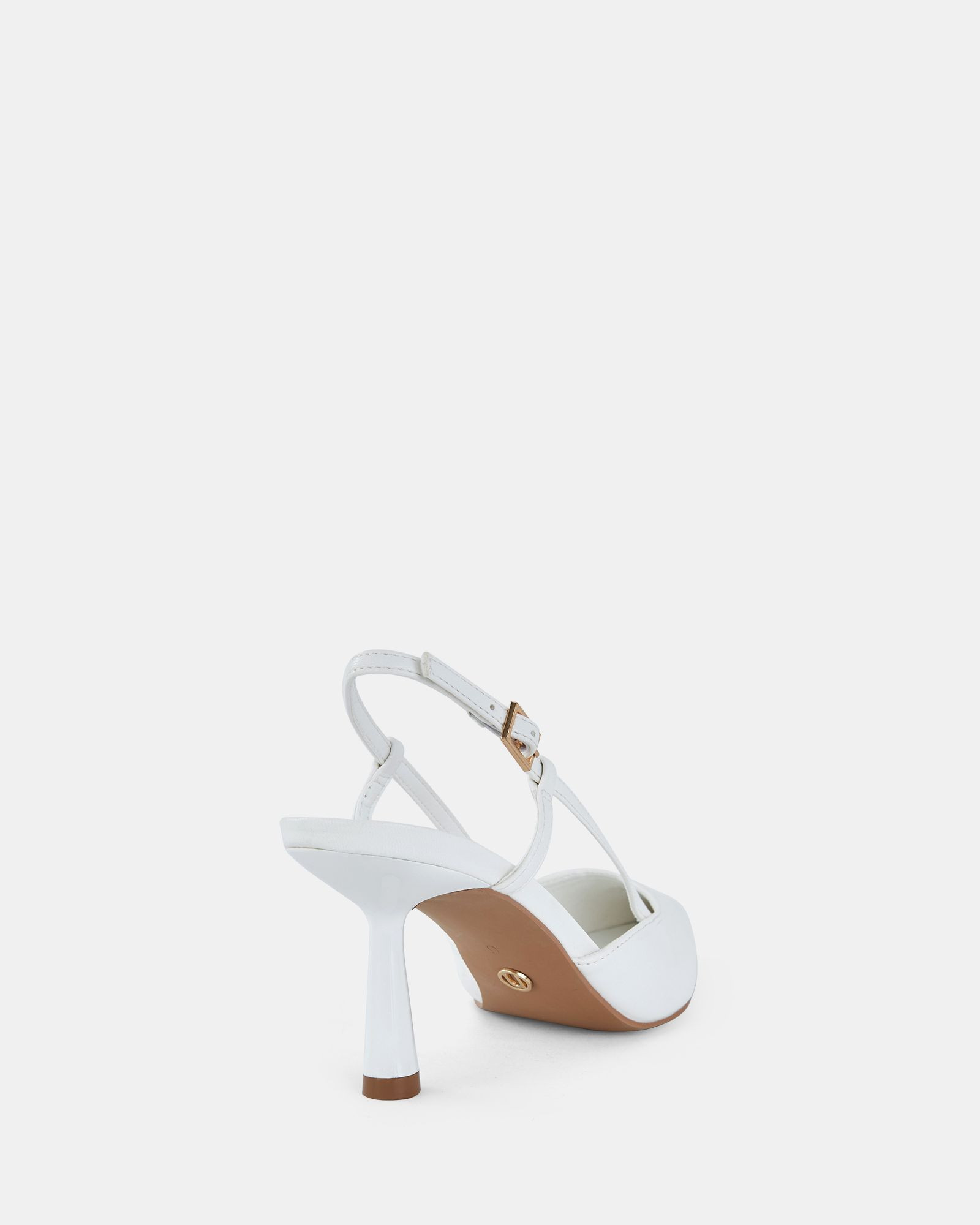 ISNELLO HEELS In WHITE | Novo Shoes