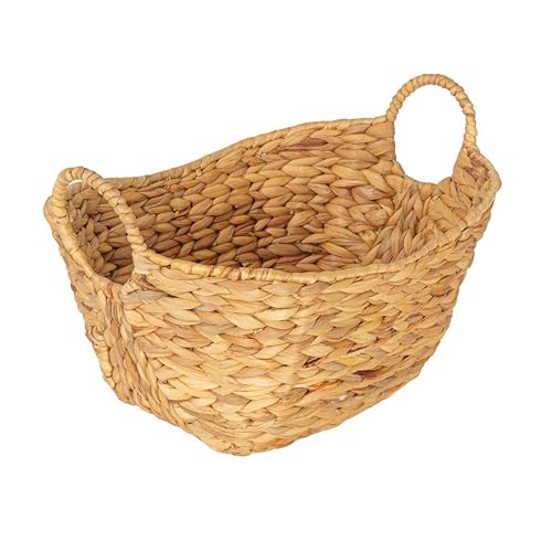 Household Essentials Water Hyacinth Basket with Handles | Amazon (US)