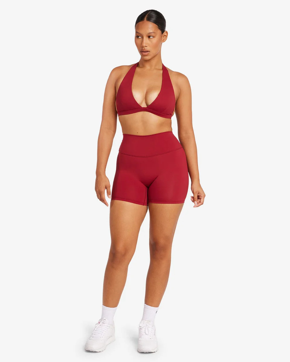 Freedom Scrunch Shorts 5" | Cherry | Crop Shop Boutique AU