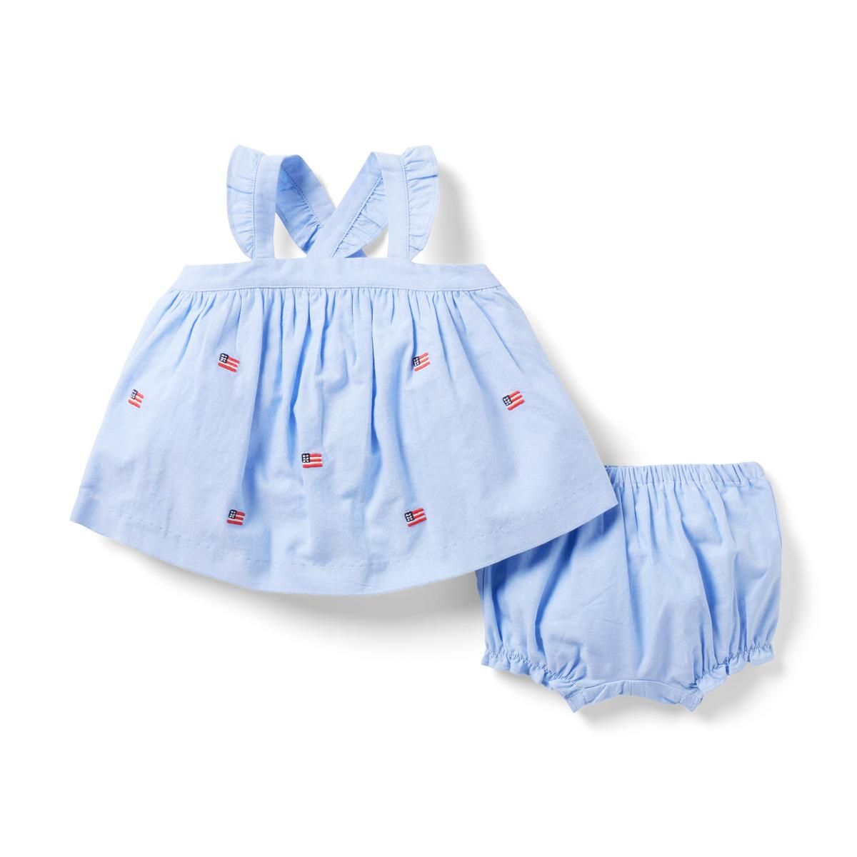 The Embroidered Oxford Baby Set | Janie and Jack