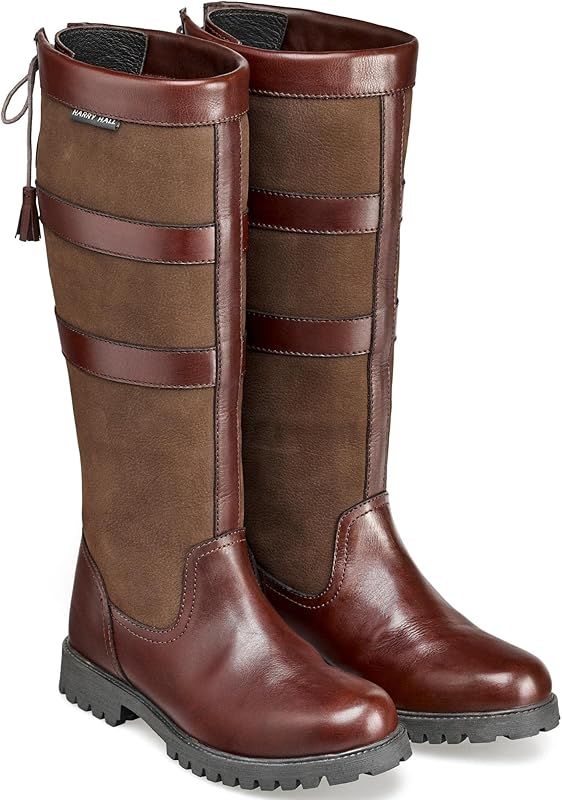 Harry Hall Denton Brown Long Horse Riding Boots for Women & Men | Equestrian Country Yard Walking... | Amazon (UK)
