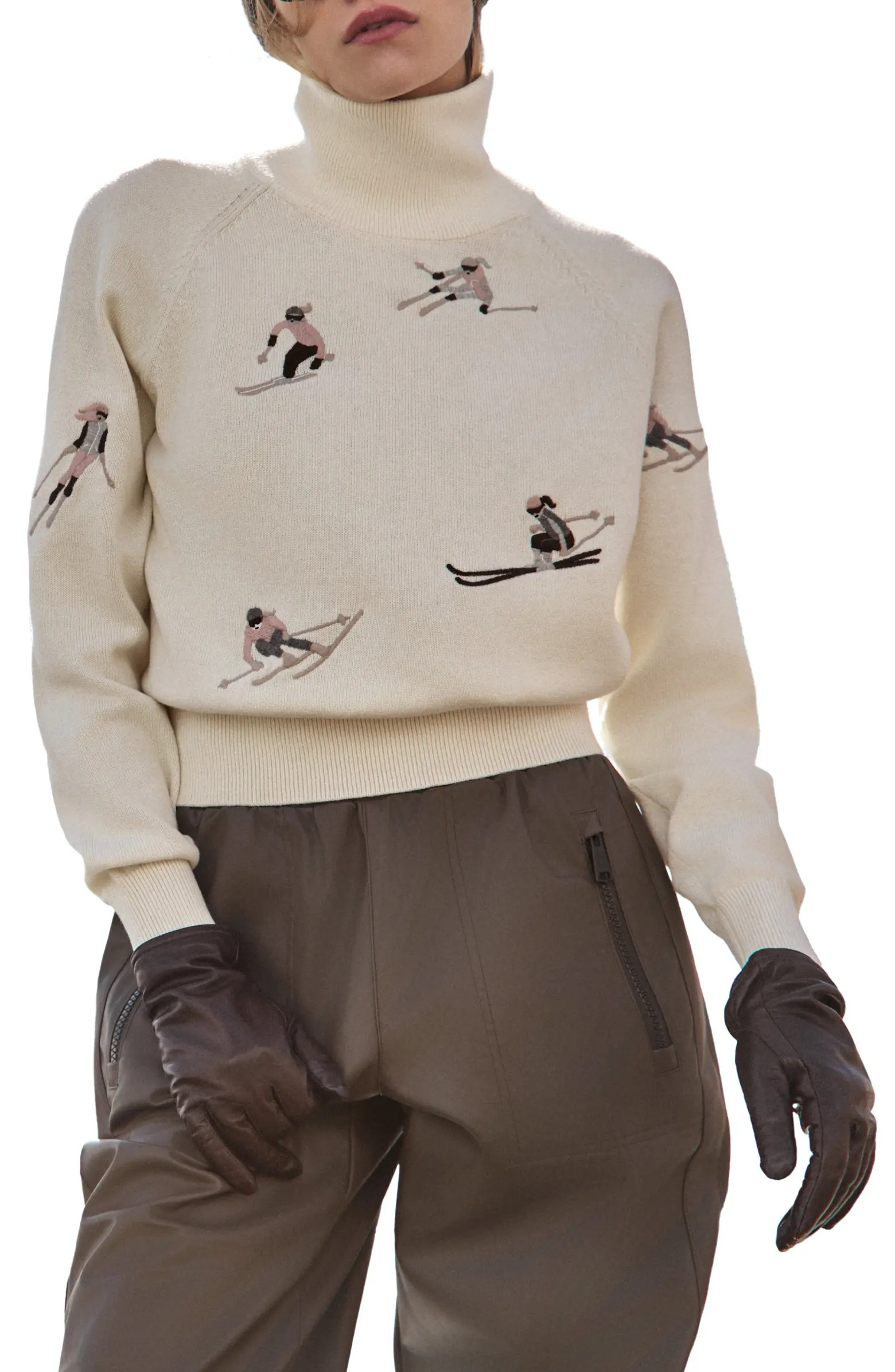 Belle Ski Mock Neck Organic Cotton Blend Sweater | Nordstrom