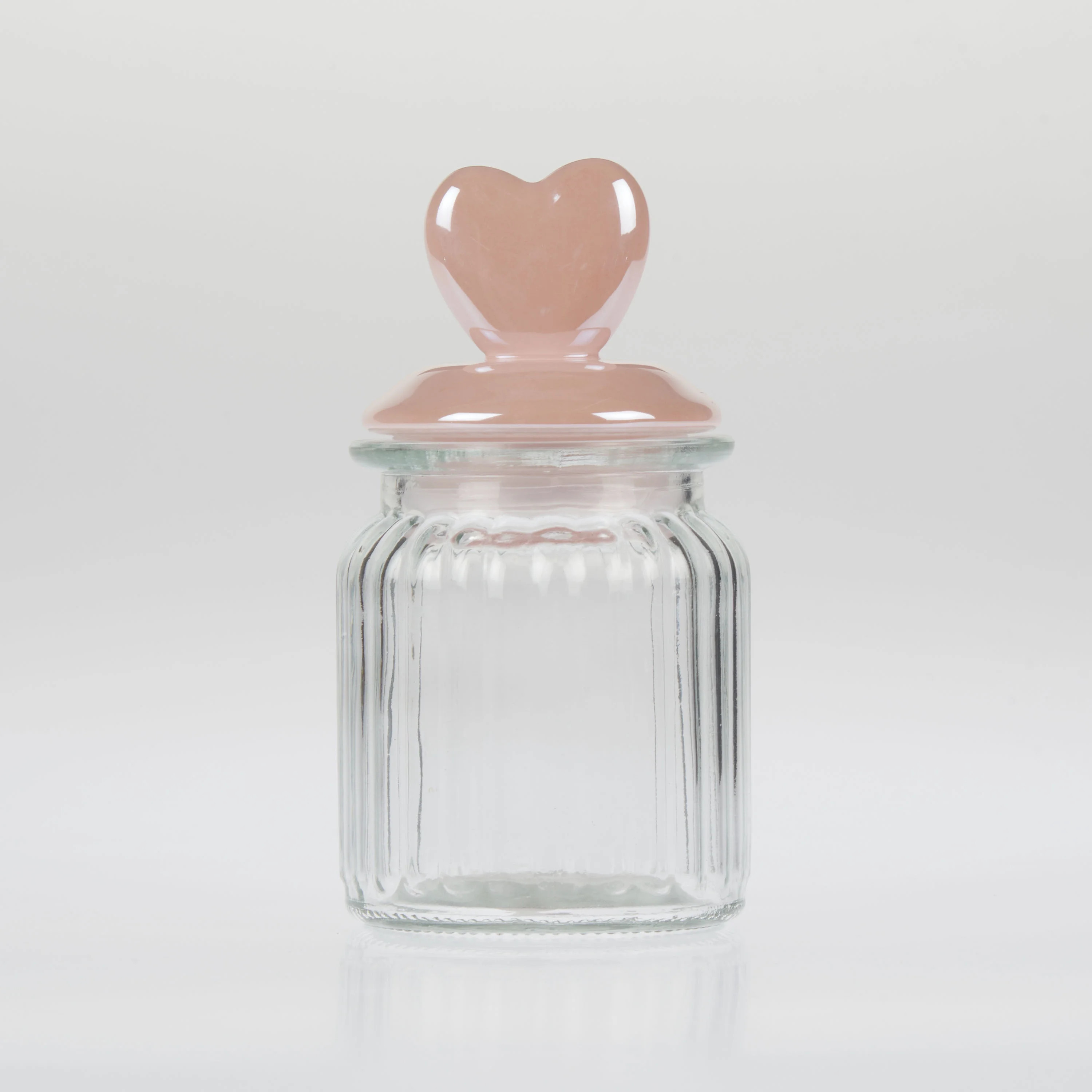 Way To Celebrate Valentine Pink Irridesent Heart Glass Jar | Walmart (US)