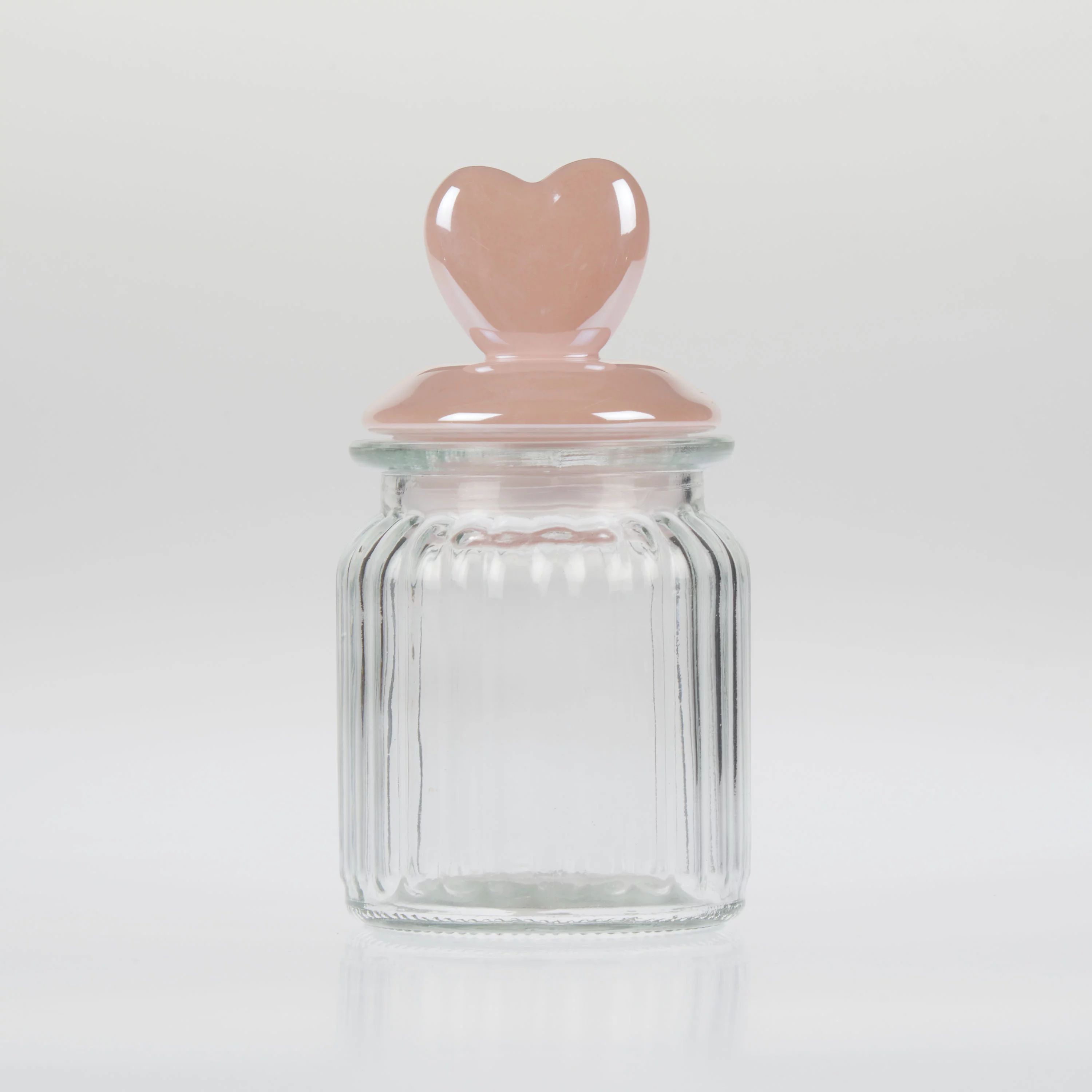 Way To Celebrate Valentine Pink Irridesent Heart Glass Jar | Walmart (US)