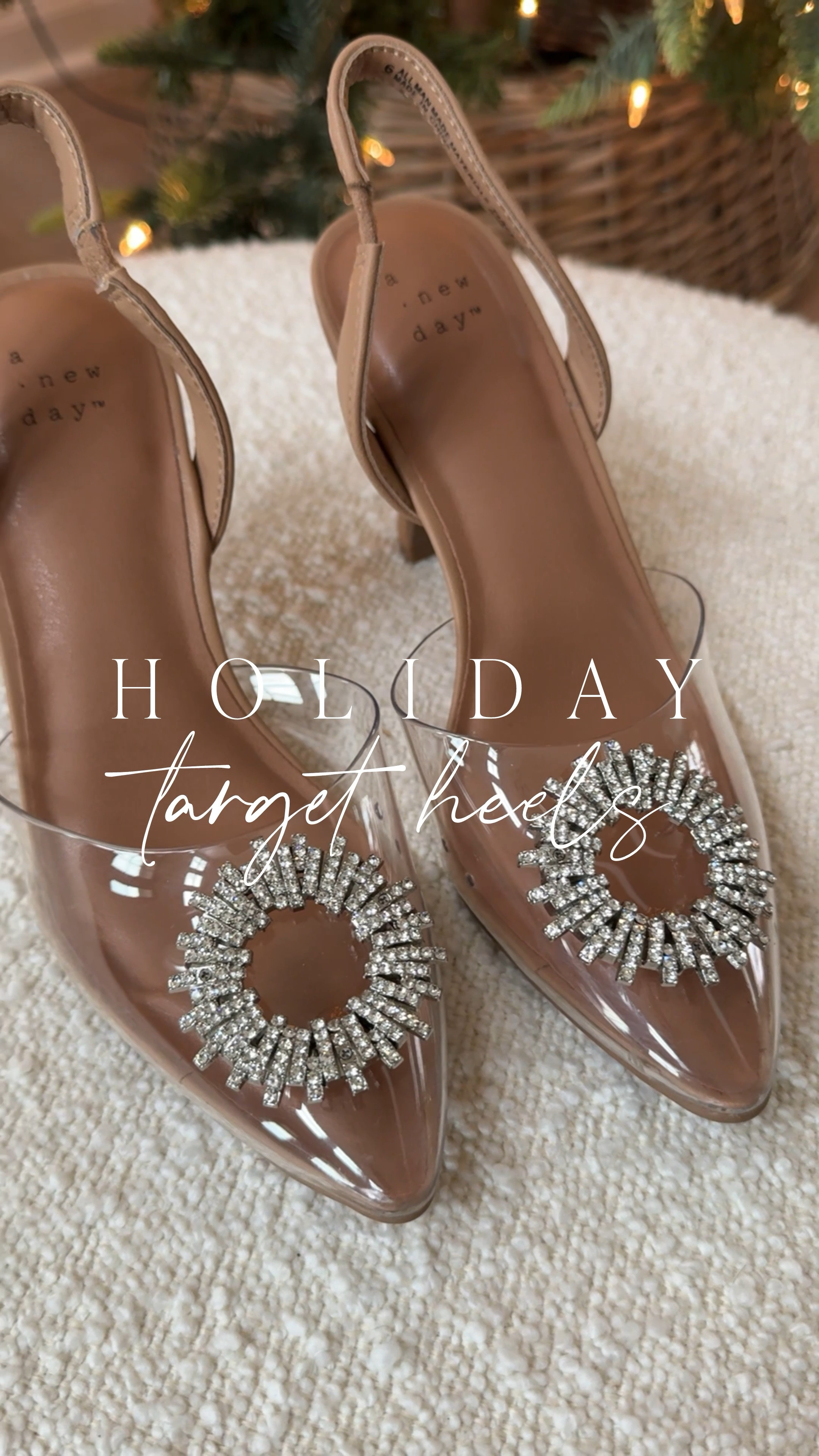 The CUTEST holiday heels from Target 😍 they are STUNNING! And super comfortable too! Runs true to size! #target #targetstyle 

#LTKFindsUnder50 #LTKShoeCrush #LTKHoliday